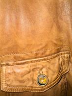 Massimo Dutti leren jas cognac maat 50/52, Ophalen of Verzenden, Zo goed als nieuw, Maat 52/54 (L), Bruin