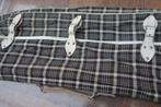 originele katoenen vintage geruite tas voor tennisracket, Sport en Fitness, Badminton, Ophalen of Verzenden, Zo goed als nieuw