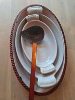 DRU emaille schalen ijzer lepel antiek keuken schaal, Antiek en Kunst, Ophalen