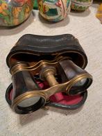 Antieke Toneelkijker lemaire fab Parijs met Lederen Etui, Ophalen of Verzenden