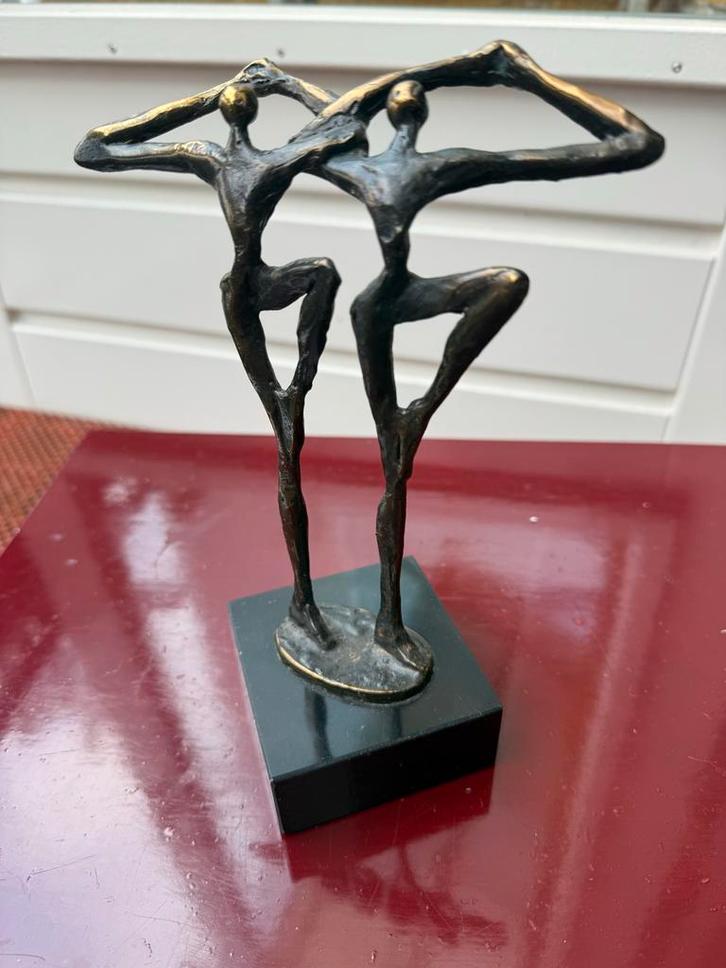 Corry Ammerlaan - Bronzen Beeldje "Dansers/Verbinding", Antiek en Kunst, Kunst | Beelden en Houtsnijwerken, Ophalen of Verzenden