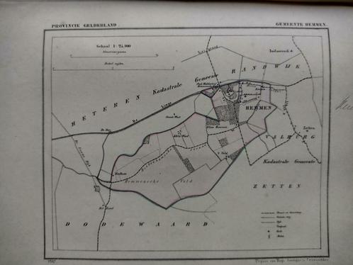 098/ Hemmen /  Boelhem / Klein Wust/ Litho 1867 Kuyper GLD, Antiek en Kunst, Kunst | Litho's en Zeefdrukken, Ophalen of Verzenden