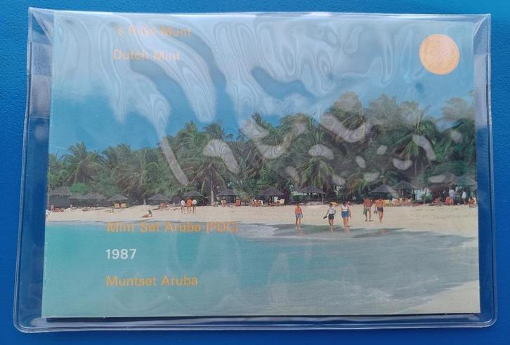 Aruba Muntset 1987, Postzegels en Munten, Munten | Nederland, Setje, Overige waardes, Koningin Beatrix, Verzenden