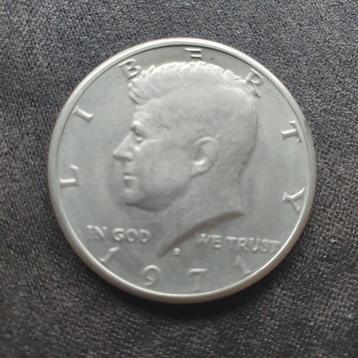 Herdenkingsmunt half a dollar 1971 - J.F. Kennedy  beschikbaar voor biedingen