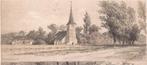 Neerbosch Dorpsgezicht met kerk Litho Schipperus ca. 1887, Ophalen of Verzenden