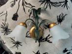Wandlamp bloemen Florentijnse stijl, Ophalen of Verzenden, Gebruikt, Glas, Florentijns