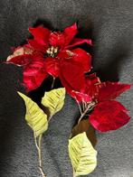 2 x kunstbloemen kerstster, Huis en Inrichting, Ophalen, Zo goed als nieuw, Binnen