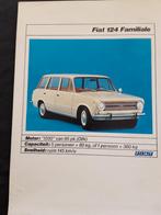 Folder Fiat 124 Familiale 1973 Nederlands, Boeken, Auto's | Folders en Tijdschriften, Ophalen of Verzenden, Zo goed als nieuw