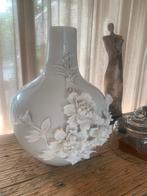 Prachtige witte Pols Potten 3D rose Vaas, Ophalen, Wit, Aardewerk of Porselein, Zo goed als nieuw