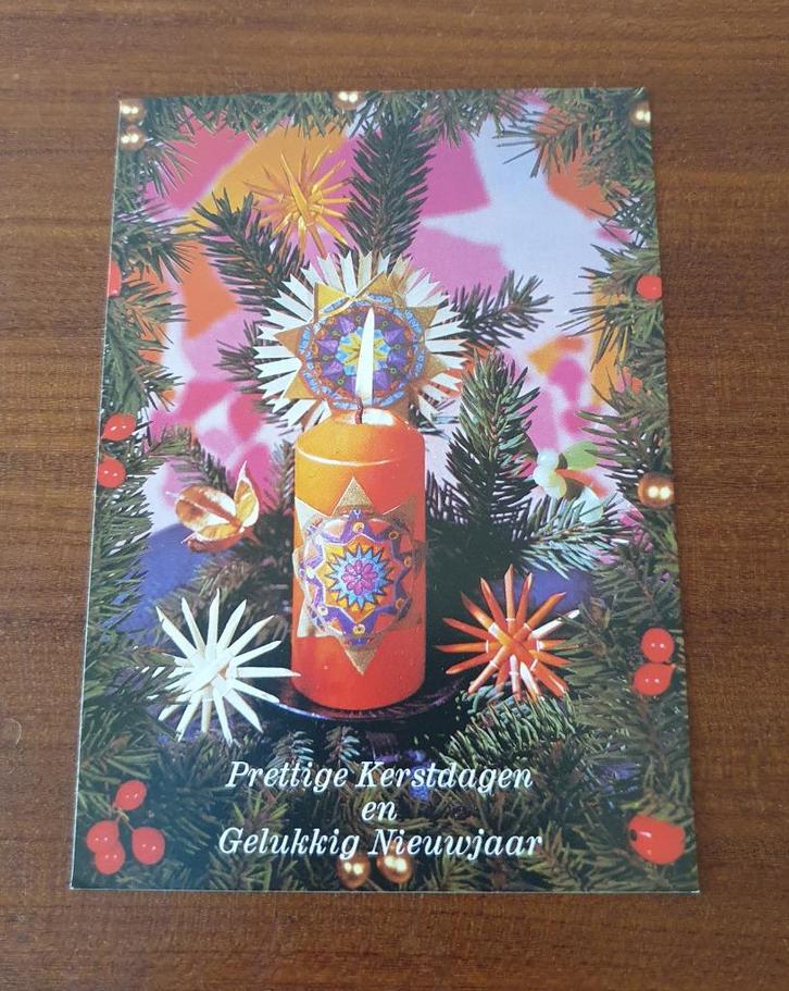 4x vintage ansichtkaart kaart Kerst en Nieuwjaar ongelopen 1, Diversen, Kerst, Nieuw, Ophalen of Verzenden