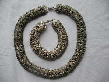 Revival Egypte Zilverklr. Sieraden Ketting + Armband Vintage beschikbaar voor biedingen