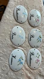 Porcelein deurbordjes naam bordje, Verzenden, Nieuw