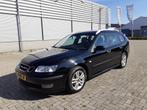 Saab 9-3 1.8i Estate + NIEUWE APK + Airco - Keurige Auto !!, Auto's, 74 €/maand, Zwart, 4 cilinders, Origineel Nederlands