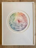 Prachtige geluksmandala - Yvonne Borgers, Huis en Inrichting, Ophalen of Verzenden, Zo goed als nieuw, Schilderij, Minder dan 50 cm