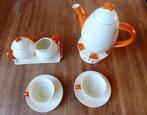 Art deco servies oranje Carstens Uffrecht Weekend aardewerk, Ophalen