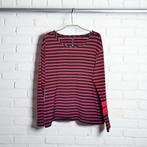 10 Days Longsleeve Maat 2 Rood Zwart Streep Distressed, Verzenden, Maat 42/44 (L), 10days, Zo goed als nieuw