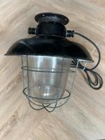 Zeer mooie grote kooi/fabrieks lamp vintage, Antiek en Kunst, Antiek | Lampen, Ophalen of Verzenden