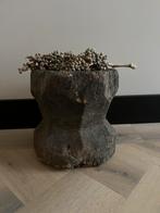 Mooi oud houten poer, Huis en Inrichting, Woonaccessoires | Vazen, Overige materialen, Overige kleuren, Ophalen of Verzenden, Zo goed als nieuw