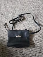 Kleine (21x16cm) zwarte leren Claudio Ferrici schoudertas, Gebruikt, Zwart, Leer, Ophalen