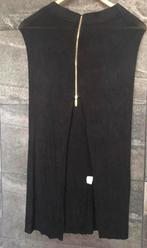 Zwarte lange rok met gouden rits Italiaans design nieuw, Kleding | Dames, Zwart, Nieuw, Ophalen of Verzenden, Zonder mouw