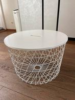 Opbergtafel wit KVISTBRO IKEA, Huis en Inrichting, Ophalen, Minder dan 45 cm, Rond, 55 tot 75 cm