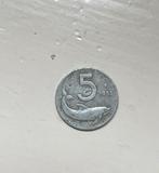 Oude Italiaanse munt uit 1952 met dolfijn en roer, Ophalen of Verzenden, Italië, 100 euro