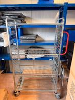 Orderpickkar met trap – 4 niveaus (163x100) picking trolley, 100 liter of meer, Ophalen, Zo goed als nieuw, Transportkar