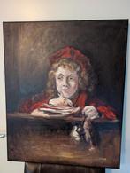 Olieverf op canvas genaamd Titus 72x60x4 cm, Antiek en Kunst, Kunst | Schilderijen | Klassiek, Ophalen
