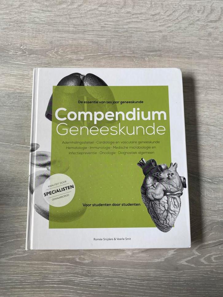 Compendium geneeskunde ademhalingsstelsel Cardiologie, Boeken, Studieboeken en Cursussen, Zo goed als nieuw, WO, Beta, Ophalen of Verzenden