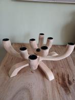Houten kandelaar voor 8 kaarsen, Huis en Inrichting, Ophalen of Verzenden, Nieuw, Hout, 25 tot 50 cm