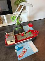 Playmobil vrachtschip met hijskraan, Ophalen of Verzenden, Zo goed als nieuw, Complete set