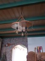 Unieke Hanglamp boomstam, Huis en Inrichting, Ophalen, Gebruikt, Hout, Minder dan 50 cm