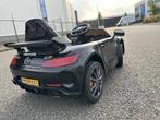 Mercedes GT-R AMG zwart 12V RC / Leder / Rubberband en MP3, Kinderen en Baby's, Speelgoed | Buiten | Voertuigen en Loopfietsen