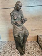 Bronzen Beeld - Moeder met Kind, Antiek en Kunst, Ophalen of Verzenden