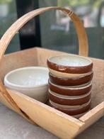 Brocante Franse gresschalen uit de Bourgogne, Ophalen of Verzenden