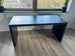 Zwarte Ikea Malm bureau, Huis en Inrichting, Gebruikt, Ophalen