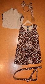 Carnaval. Giraffe. Jurkje met Hesje en diadeem en staartje., Kleding | Dames, Ophalen of Verzenden, Gedragen, Maat 38/40 (M), Carnaval