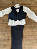 Blauwe kinder smoking maat 104, Ophalen of Verzenden, Zo goed als nieuw, Jongen, Overhemd of Blouse