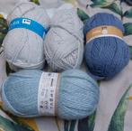 4 bollen blauw wol, Hobby en Vrije tijd, Breien en Haken, Ophalen of Verzenden, Nieuw, Breien of Haken, Wol of Garen