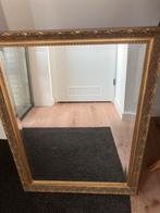 Grote gouden spiegel met sierlijke lijst, Ophalen, 100 tot 150 cm, Zo goed als nieuw, 75 tot 100 cm