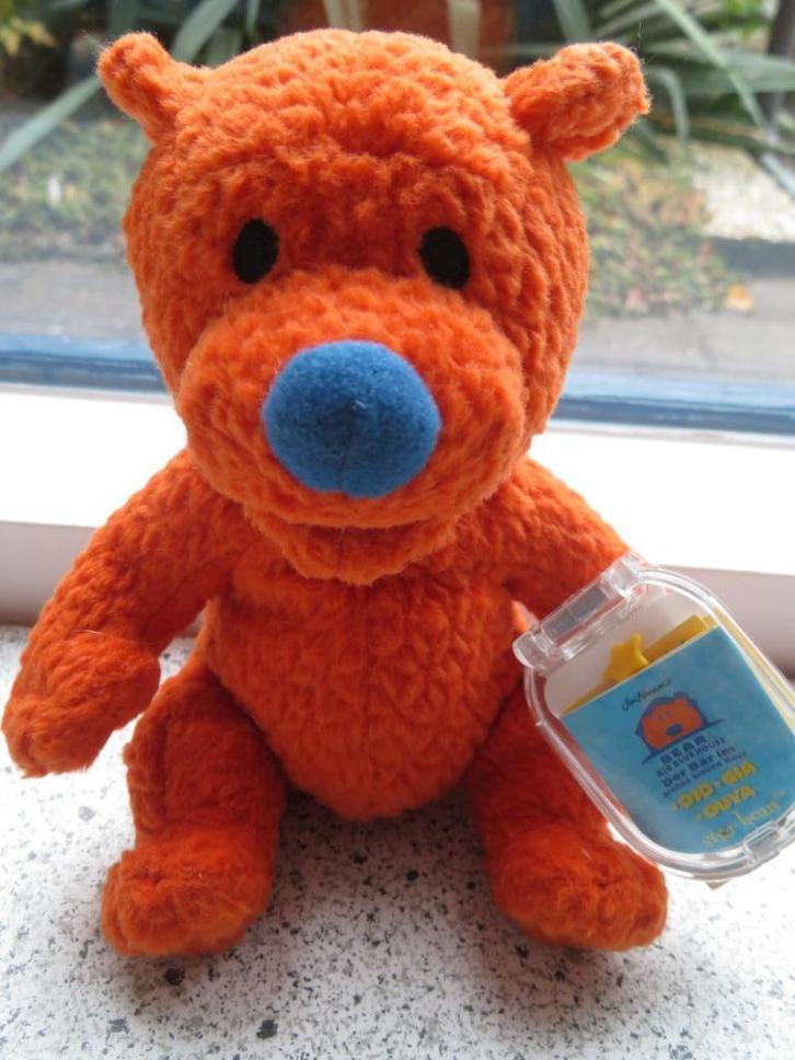 Oranje beer beertje meet ca 15 cm van St*r Bean Fisher Price, Kinderen en Baby's, Speelgoed | Knuffels en Pluche, Nieuw, Beer