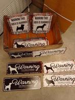 Waarschuwings bordjes hond Engelstalig 40x13 of 20x25, Ophalen of Verzenden, Nieuw