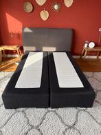 Boxspring 140x200cm, Huis en Inrichting, Ophalen, Gebruikt, Bruin, Tweepersoons