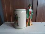 Oude aardewerk bierpul But Bier met jager en geweer, Verzamelen, Ophalen, Zo goed als nieuw, Pul(len), Overige merken
