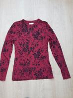 Rood shirt met zwarte print, Cotton Club, maat S, Ophalen of Verzenden, Zo goed als nieuw, Lange mouw, Maat 36 (S)