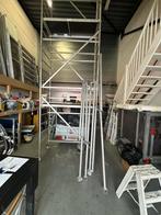 Te koop kamer steiger hoogte 6 meter met  4 stabilisator, Doe-het-zelf en Verbouw, Steigers, Ophalen of Verzenden, Zo goed als nieuw