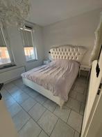 Bed en shuifdeurkast, Ophalen, Gebruikt, Wit, Tweepersoons