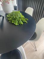 Alleen het blad zwart eiken 130 diameter. Ca.3 cm dik ., Huis en Inrichting, Ophalen, Zo goed als nieuw, Rond, 100 tot 150 cm