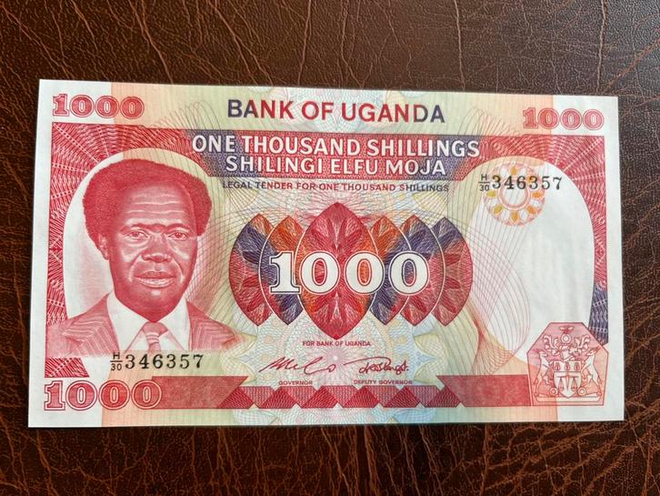 Oeganda 1000 shilling ZJ UNC, Postzegels en Munten, Bankbiljetten | Afrika, Los biljet, Overige landen, Ophalen of Verzenden