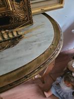 Antiek Bois doree tafeltje met marmeren blad, Antiek en Kunst, Ophalen